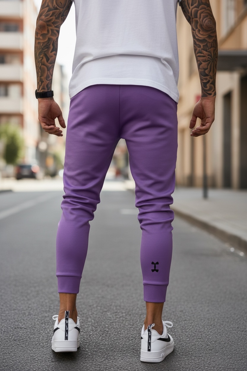 Pantaloni de trening mov  silon  conici 12379 7-1