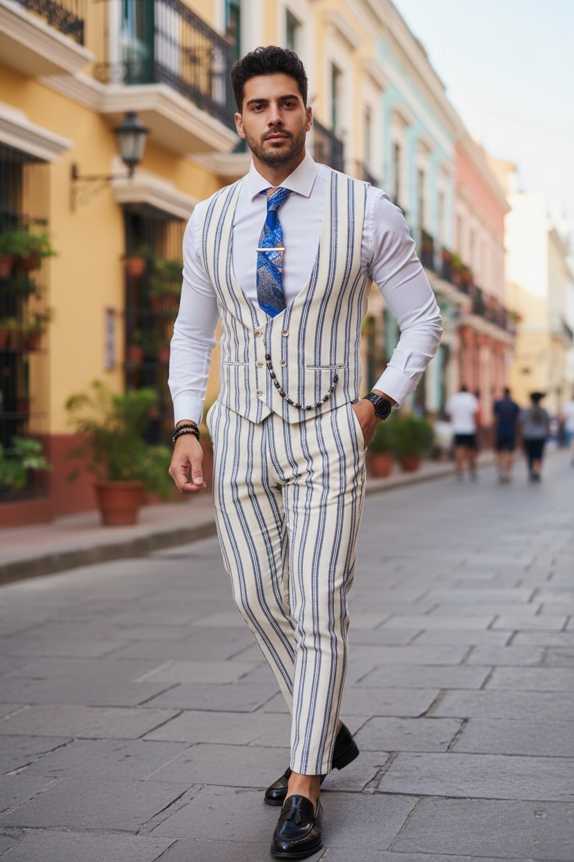 Compleu barbati  Vesta + Pantaloni B4127 33-1.1