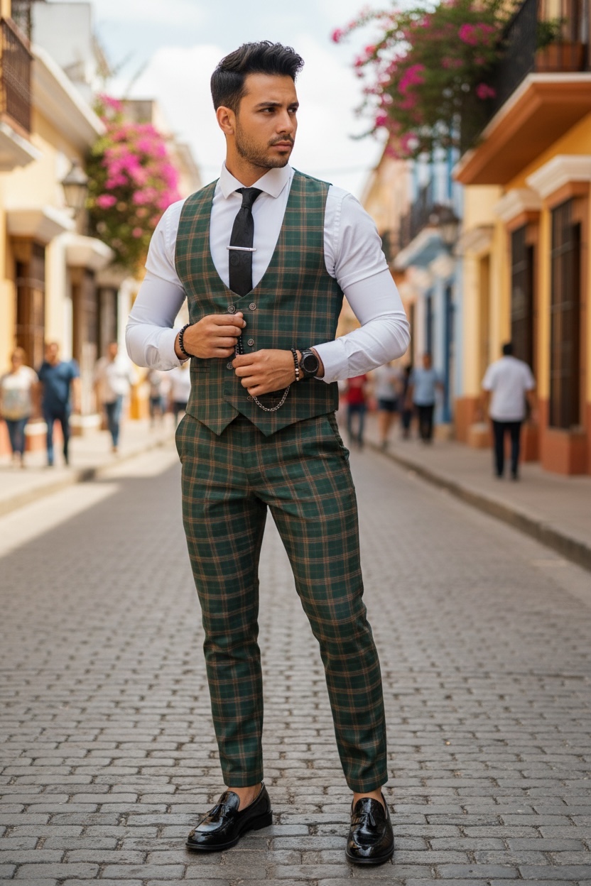 Compleu barbati  Vesta + Pantaloni B5525 40-1.3