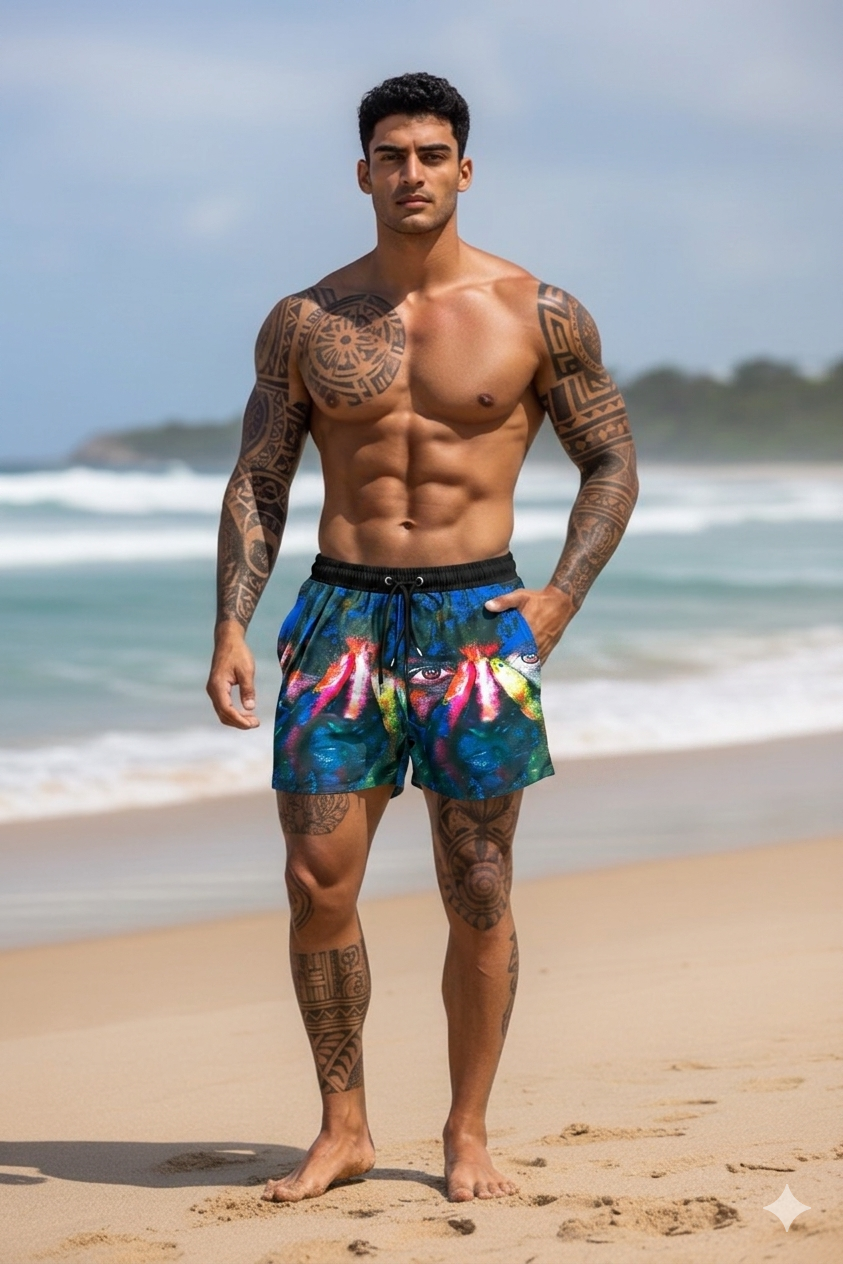 Sort de baie cu imprimeu 12562 I5-2.2