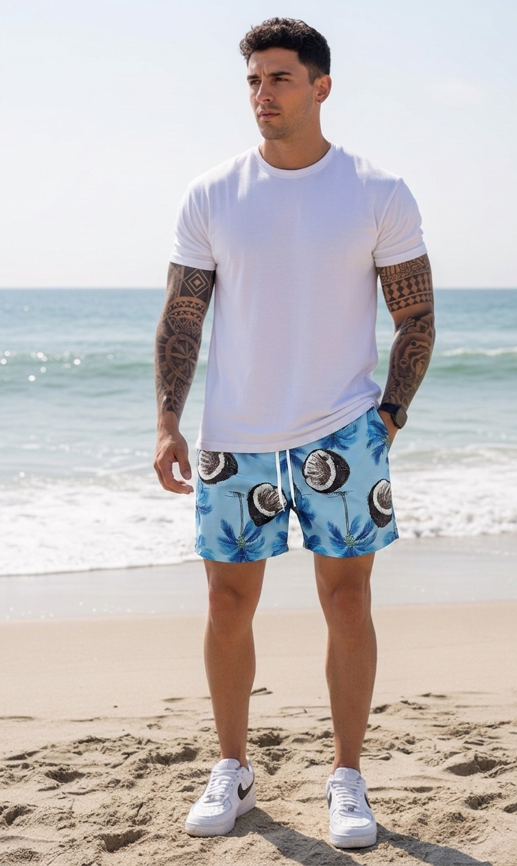 Sort de baie cu imprimeu 11651 82-3