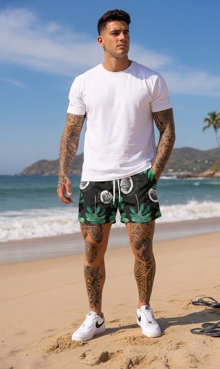 Sort de baie cu imprimeu 11669 D2-1.4