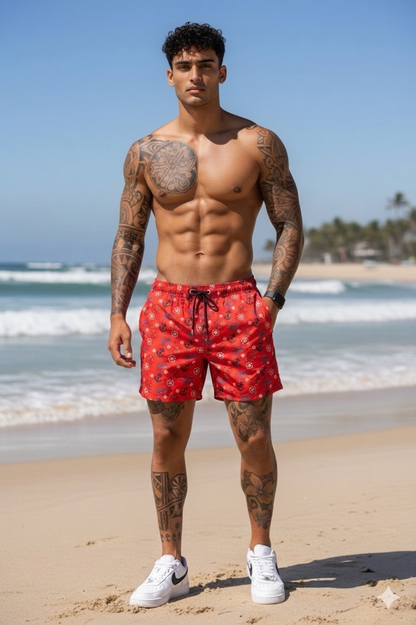 Sort de baie cu imprimeu 12561 43-1.1