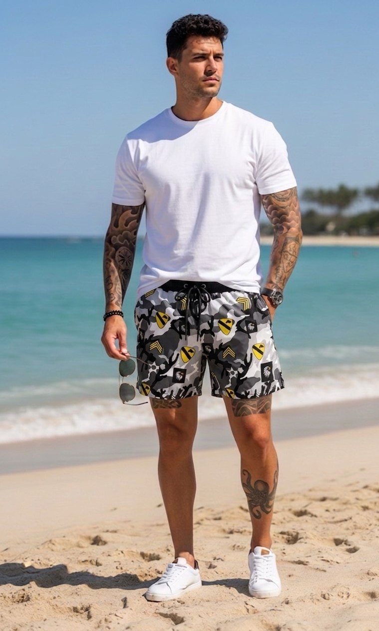 Sort de baie cu imprimeu 12531 I15-5.2