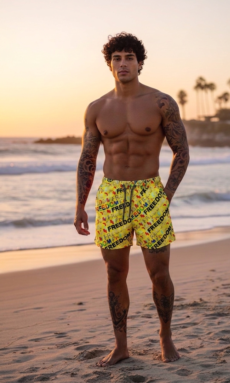 Sort de baie casual galben 12720 3-5.4