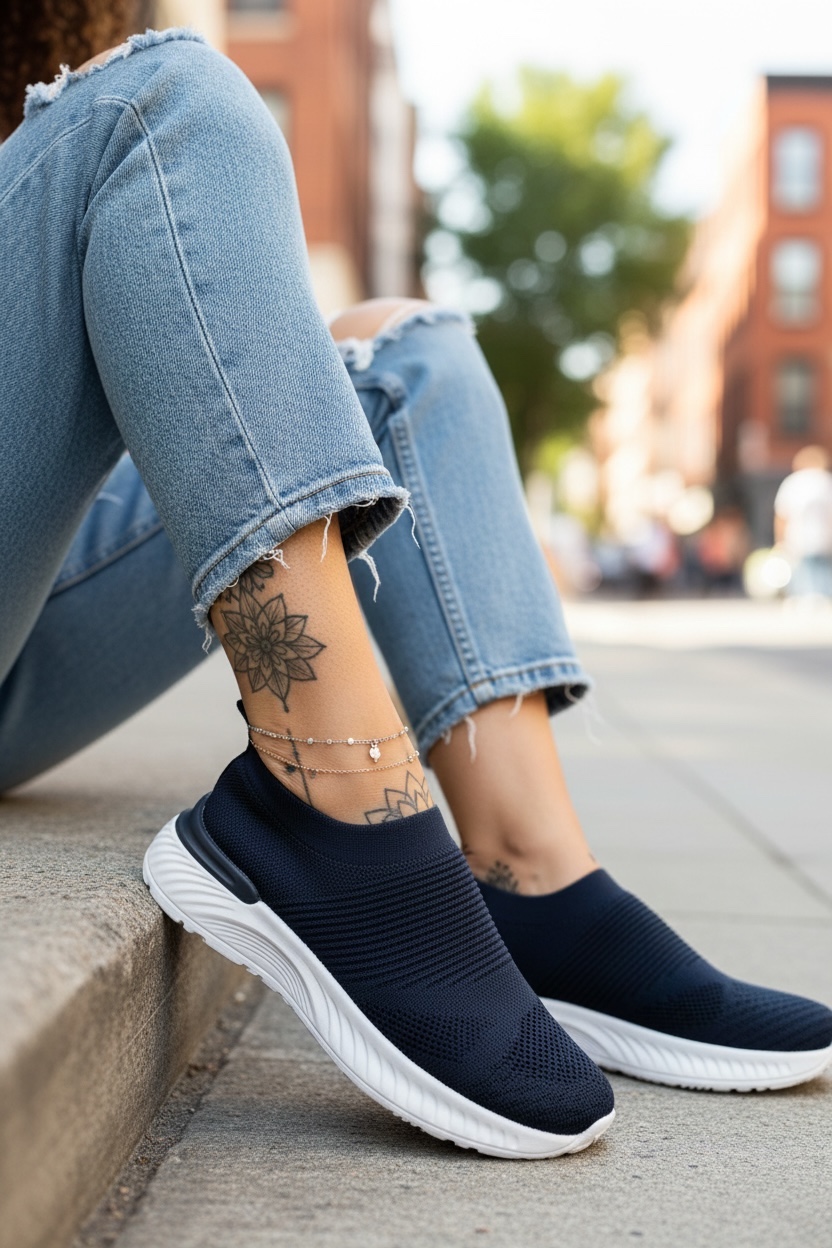 Espadrile dama casual bleumarin 566  T58-1