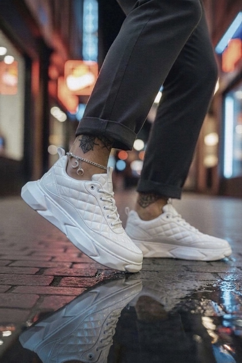 Adidasi barbati casual  albi 23021