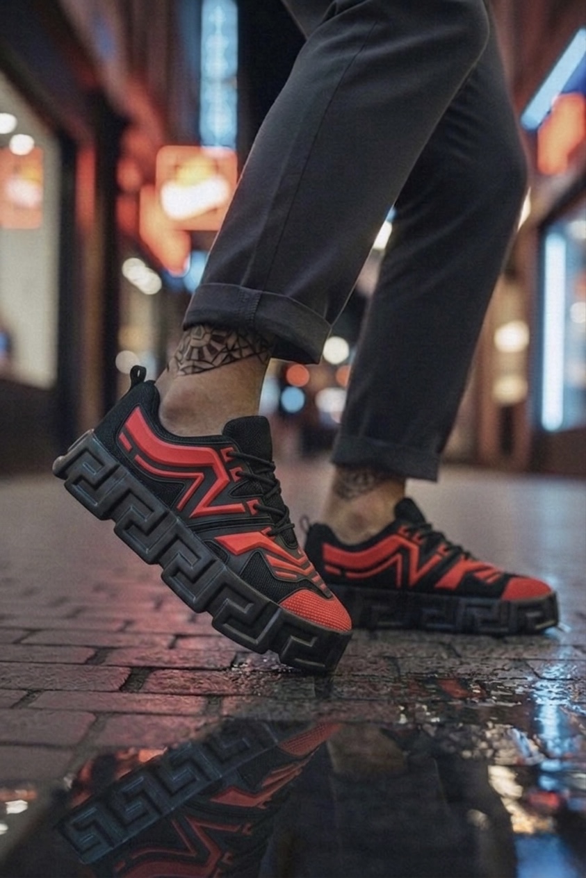 Adidasi barbati VSC Greca rosii 081  T53-1