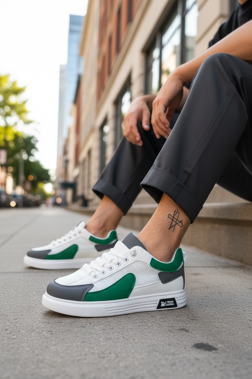 Adidasi barbati casual verzi a108 N7-2