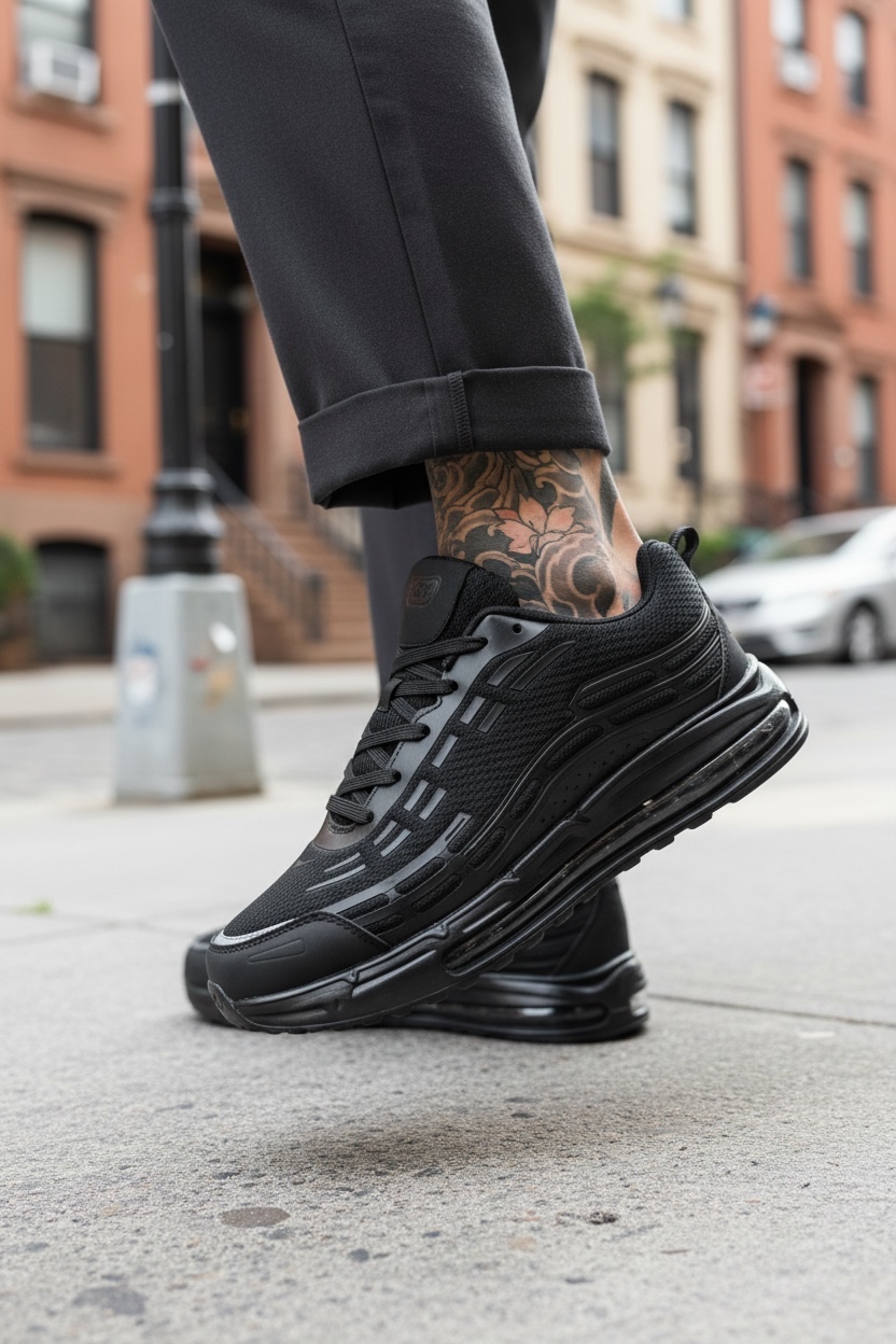 Adidasi barbati casual  negri M68