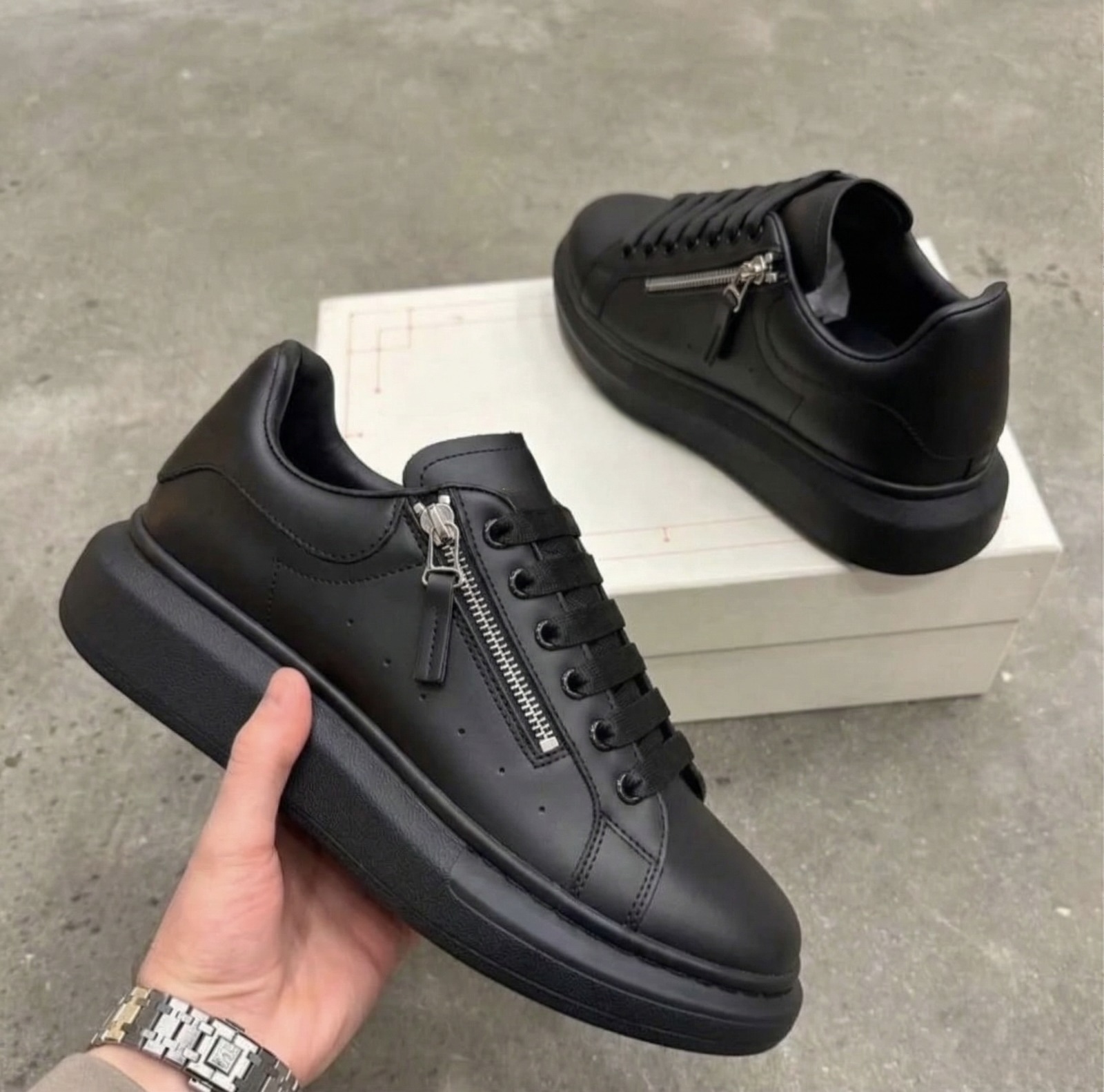 Adidasi barbati casual  negri K05 N10-3