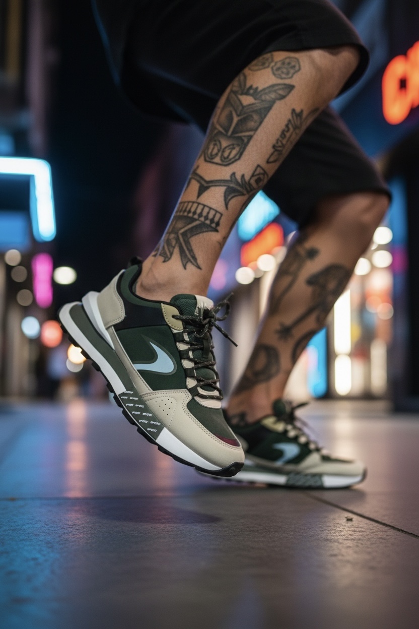 Adidasi barbati casual  kaki A105   T14-2