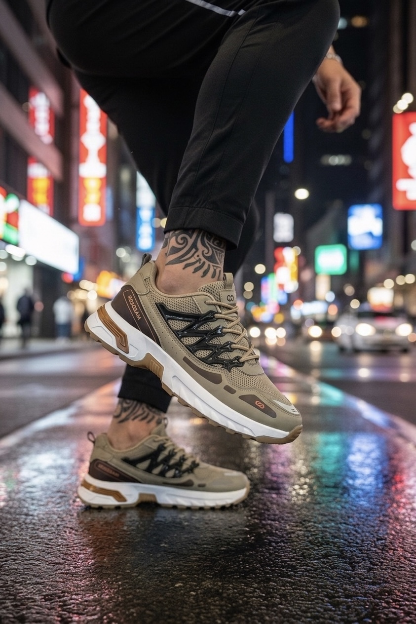 Adidasi barbati casual  bej A106 N9-3