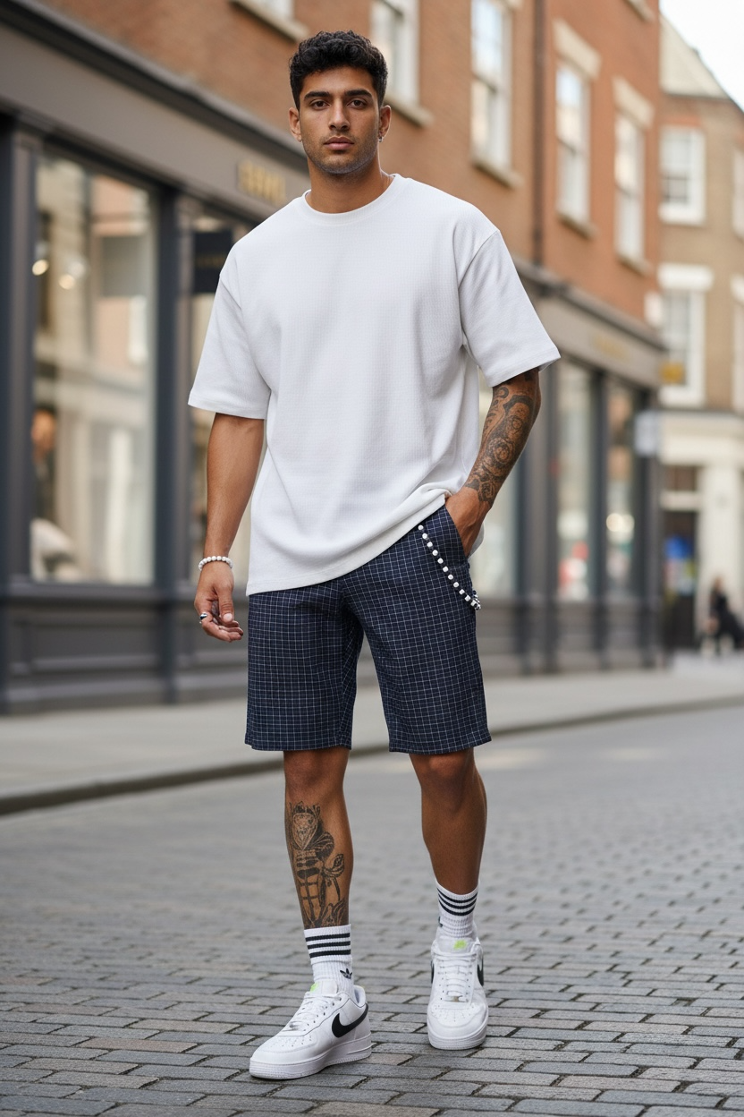 Pantaloni scurti casual  bleumain  13180  D6-2.1