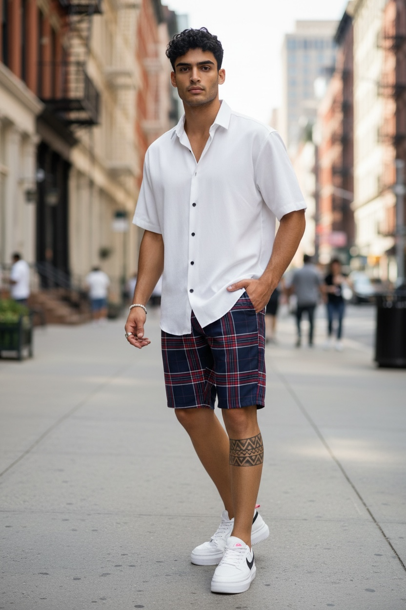 Pantaloni scurti casual  cu imprimeu  13143  D4-3.3