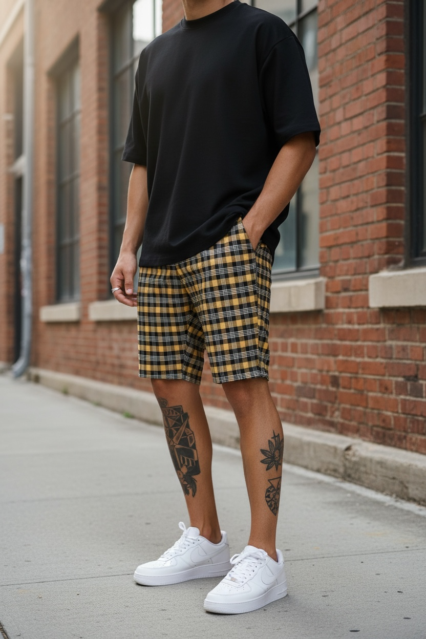 Pantaloni scurti casual  cu imprimeu  13146 14-3.3