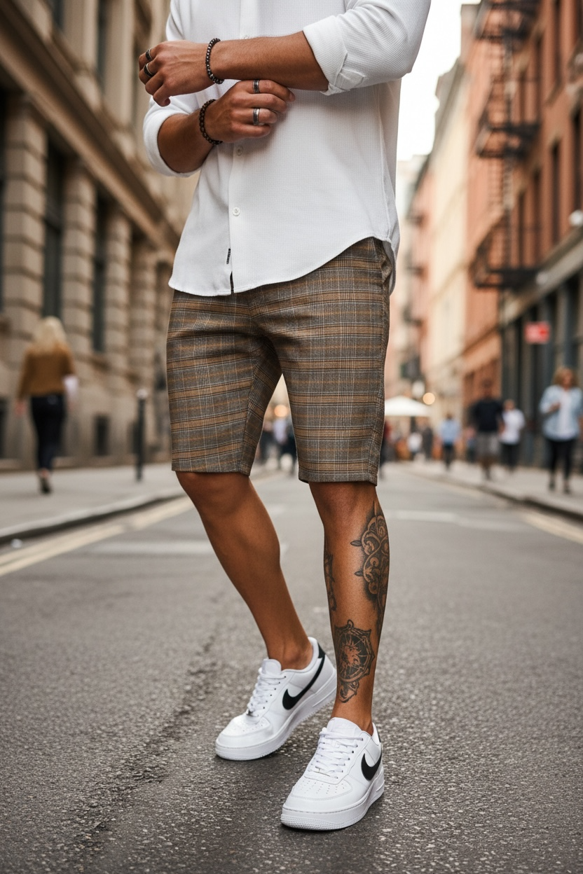 Pantaloni scurti casual  cu imprimeu  13164 N2