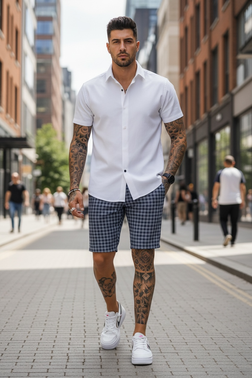 Pantaloni scurti casual  cu imprimeu  13108 16-3.3