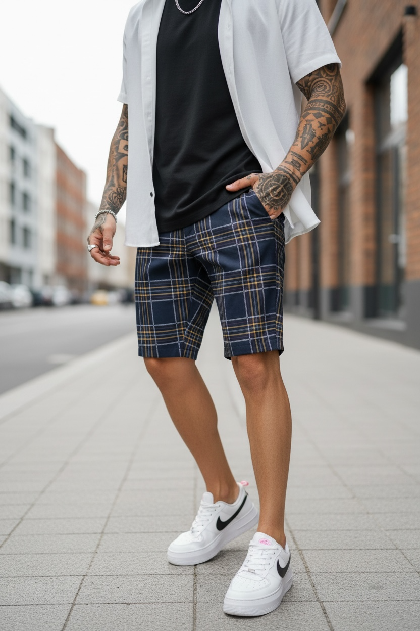 Pantaloni scurti casual  cu imprimeu  13111 15-4.1