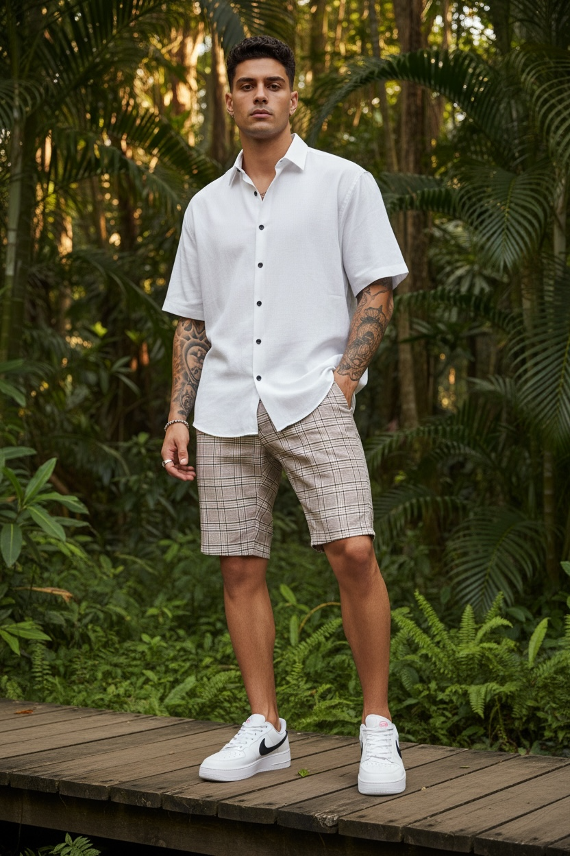 Pantaloni scurti casual  cu imprimeu  13116   D4-3.3