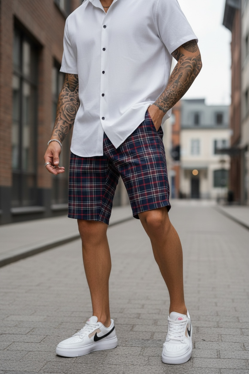 Pantaloni scurti casual  cu imprimeu  13120 14-3.3