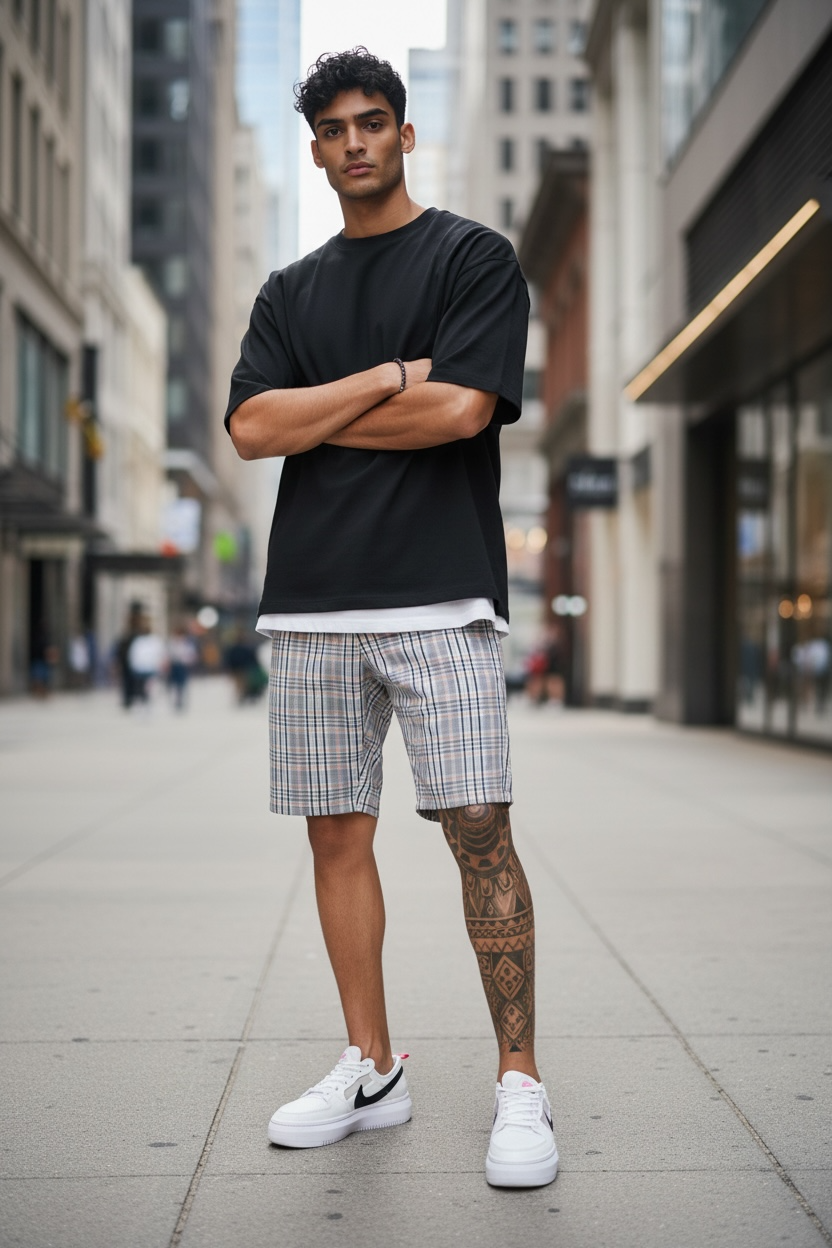 Pantaloni scurti casual  cu imprimeu  13125 14-3.3