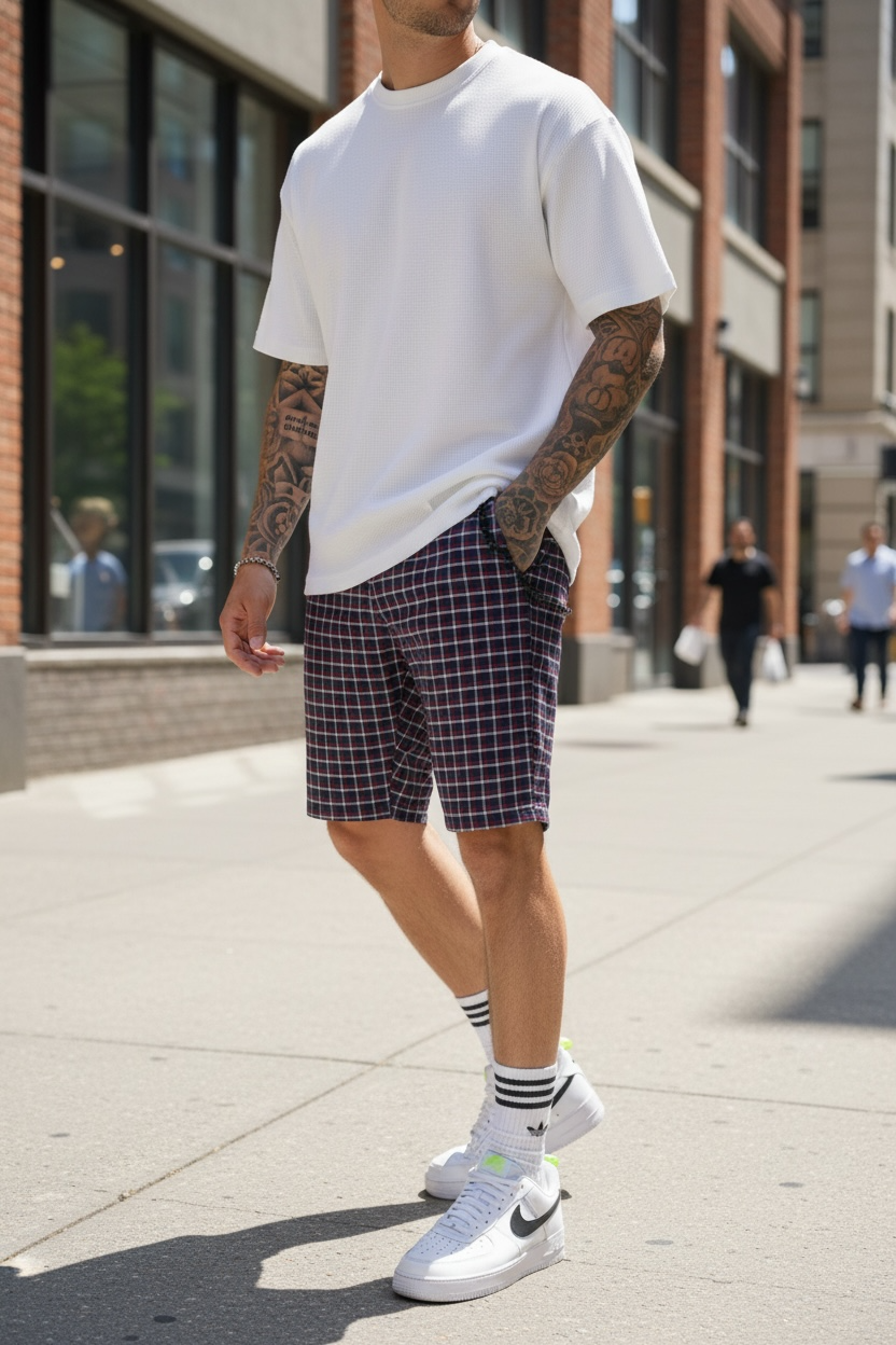 Pantaloni scurti casual  cu imprimeu  13134  D4-3.2