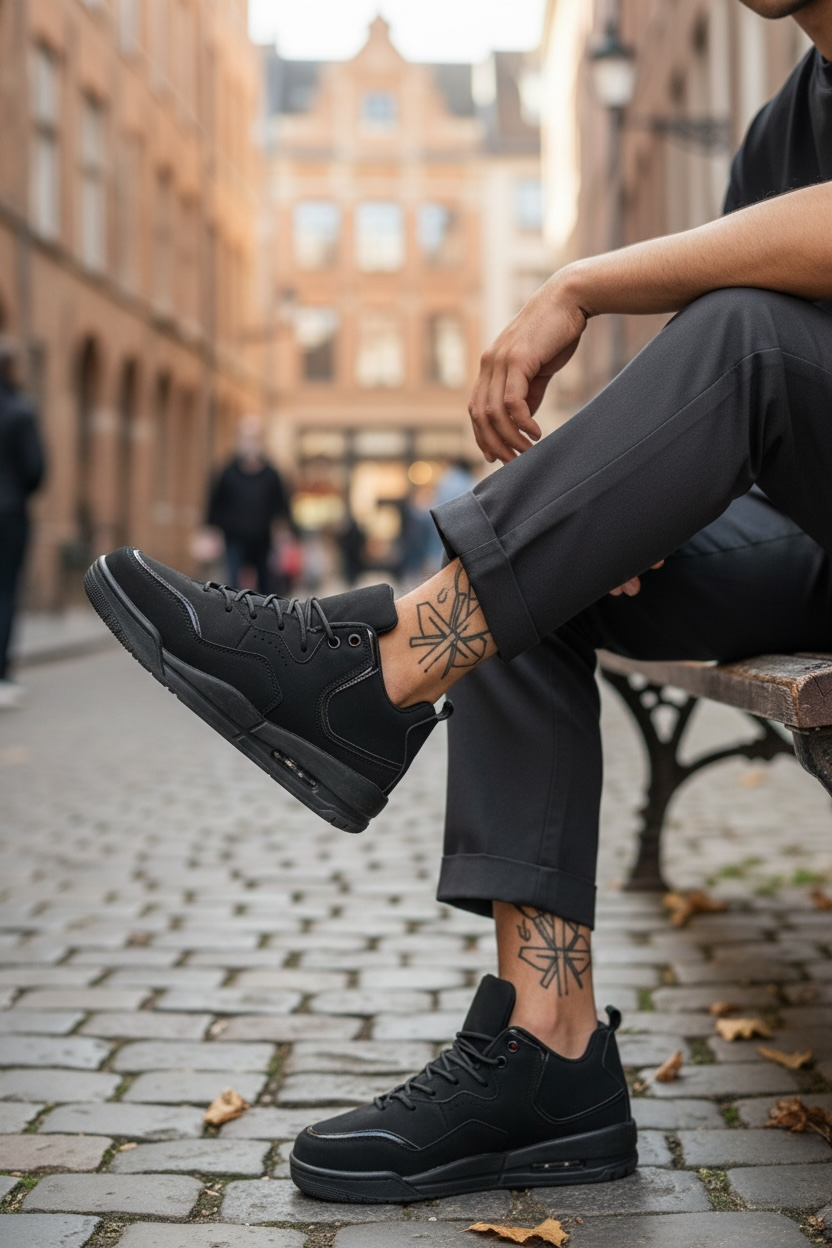 Adidasi barbati casual  negru 5919 n11-2