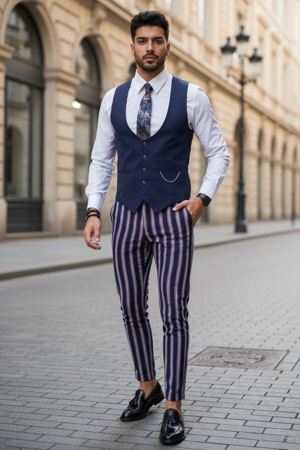 Compleu barbati Vesta + Pantaloni B1601