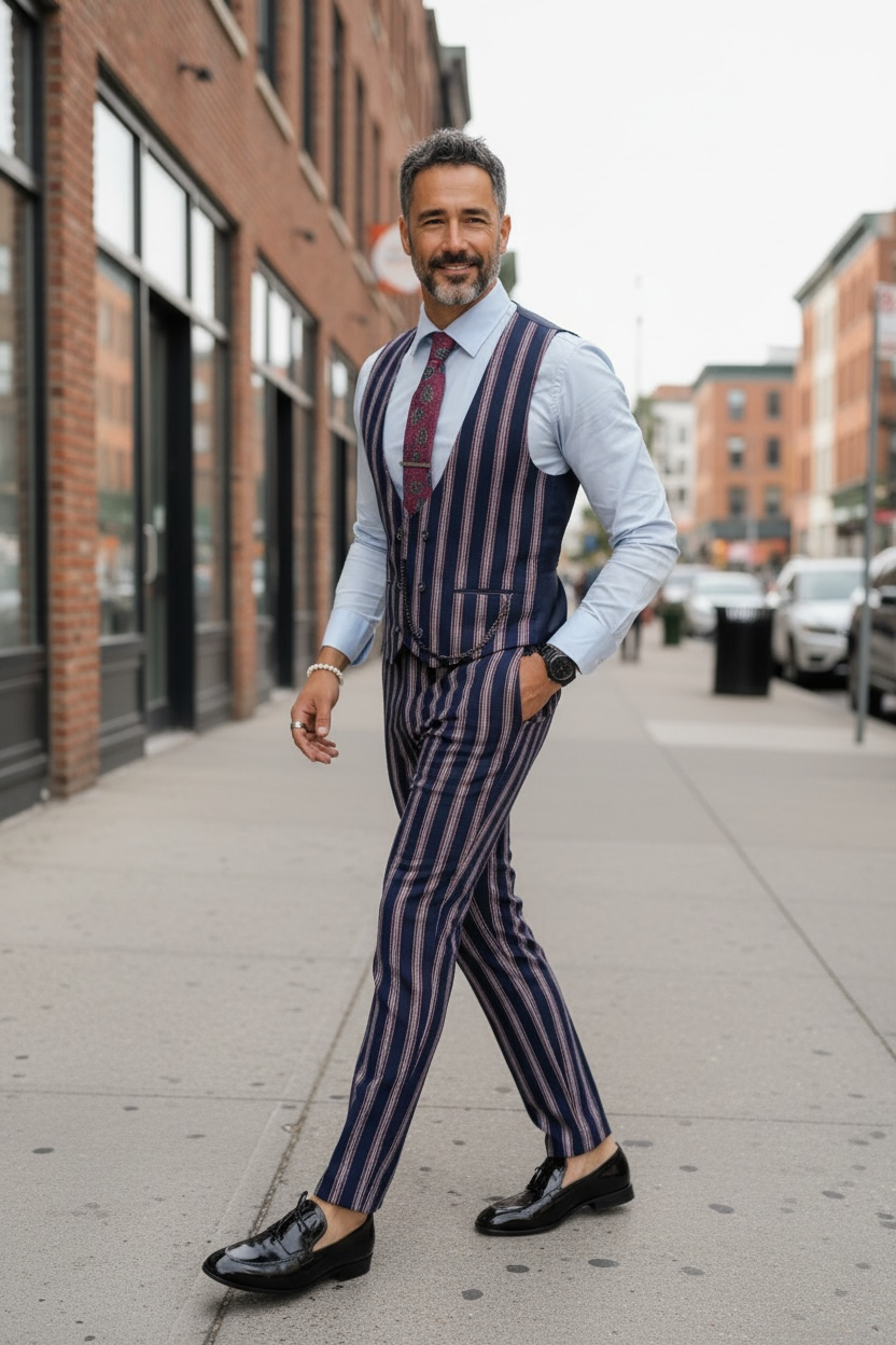 Compleu barbati  Vesta + Pantaloni B5519 47-4* Z3-1