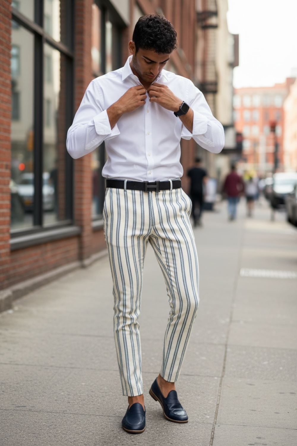 Pantaloni barbati eleganti 10494  B7-1