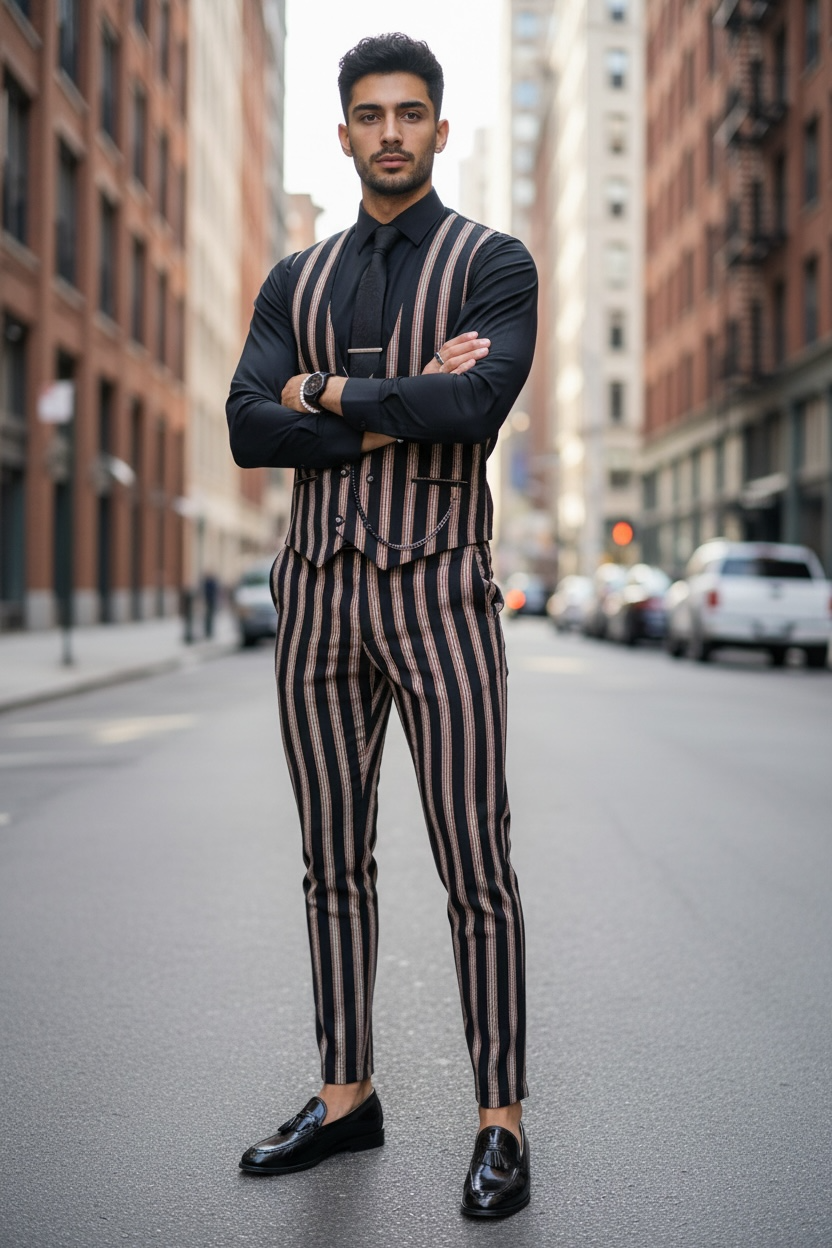 Compleu barbati  Vesta + Pantaloni B4061 129-2