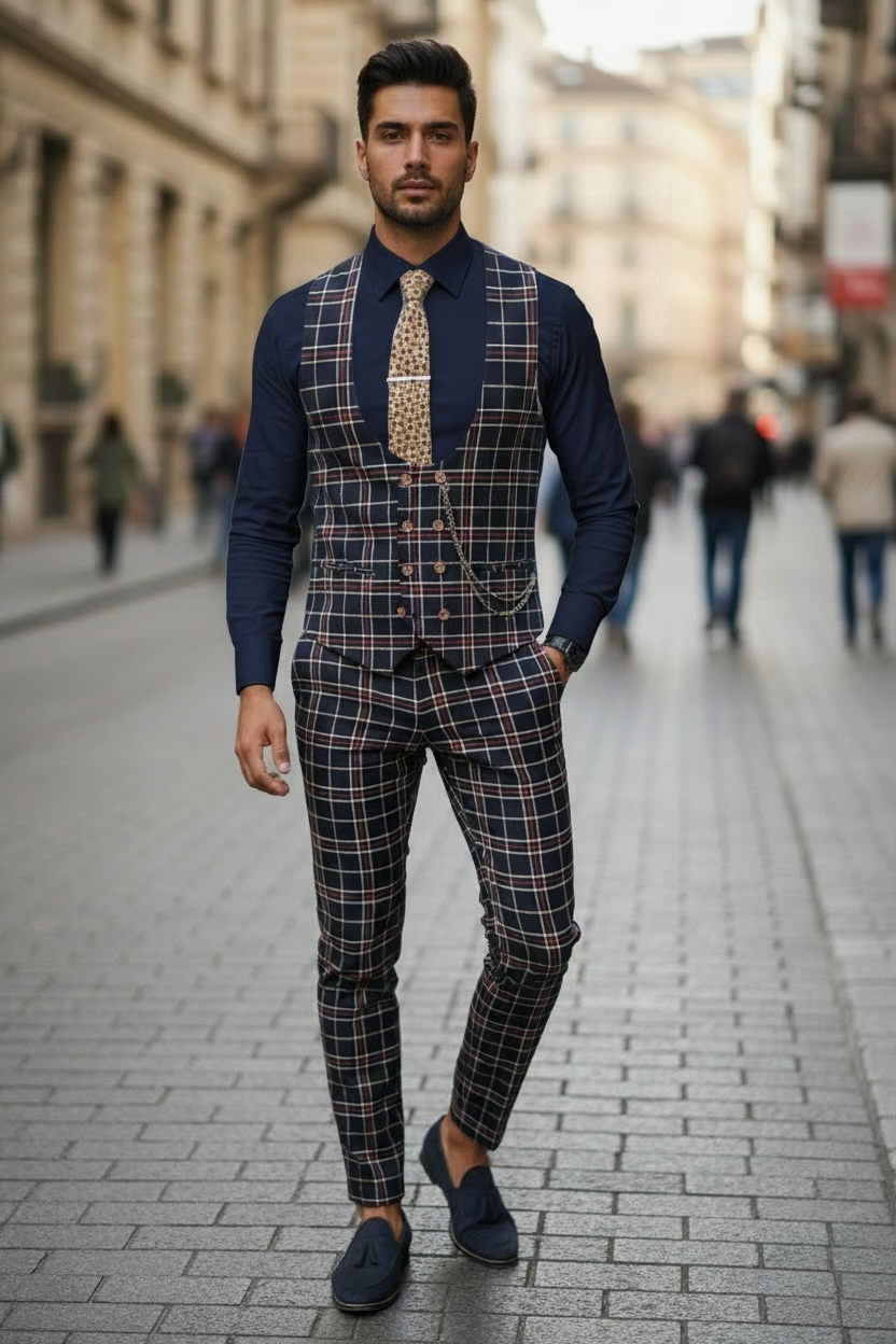 Compleu barbati Vesta + Pantaloni 12787 V5-3