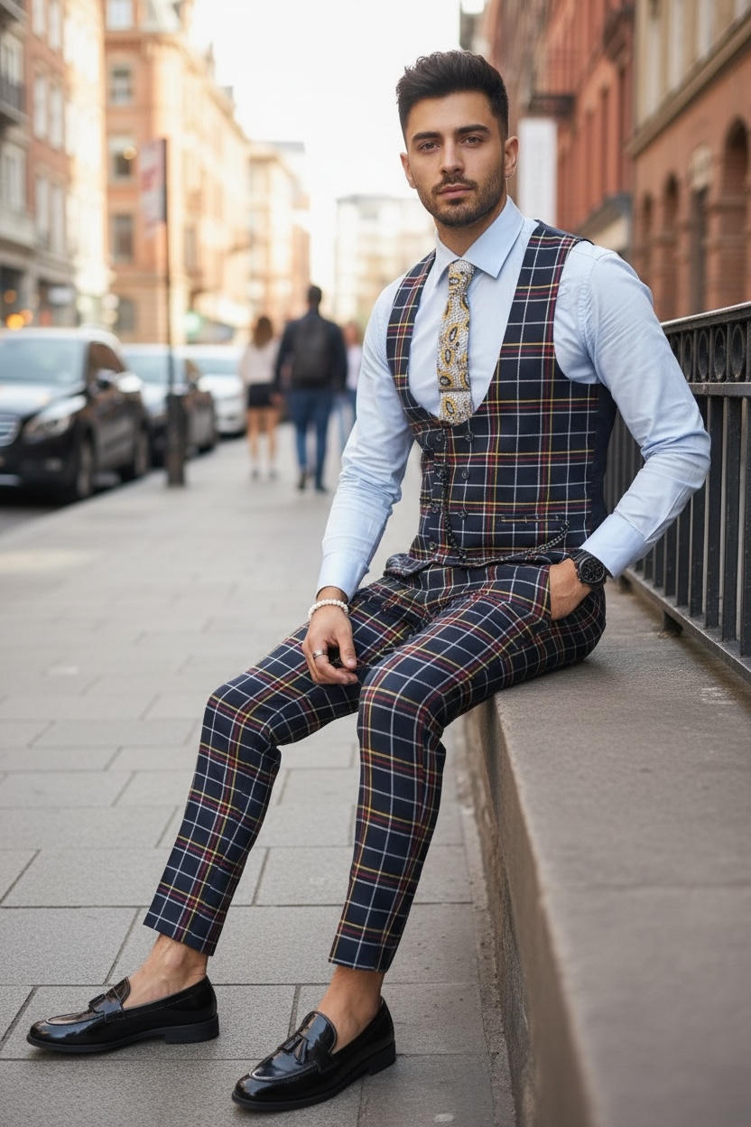 Compleu barbati Vesta + Pantaloni 12787  V5-3