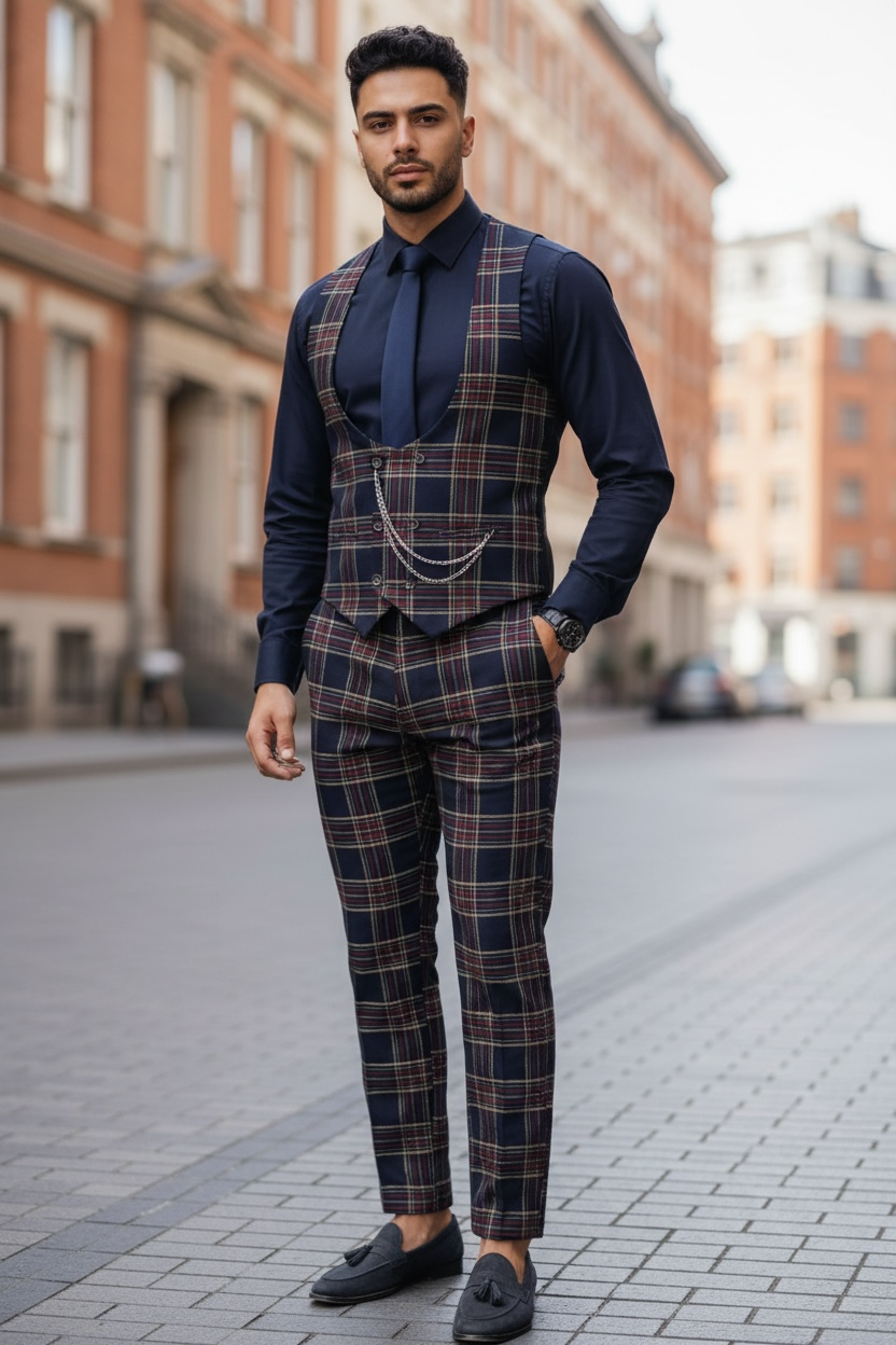 Compleu barbati Vesta + Pantaloni 12814 36-2   U4-1