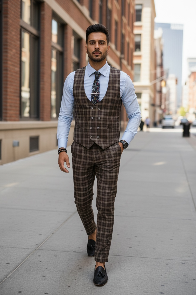 Compleu barbati Vesta + Pantaloni 12860 Z4-3