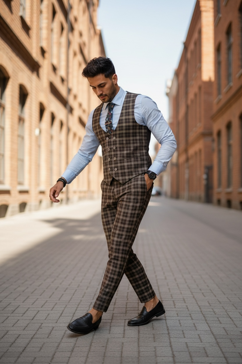 Compleu barbati Vesta + Pantaloni 12860 Z4-3