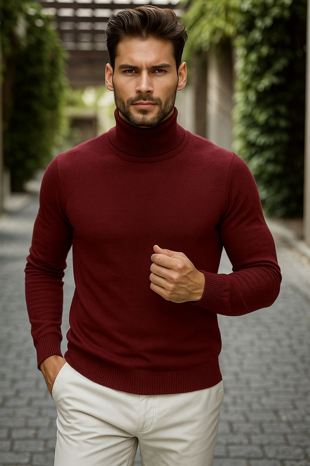 Helanca barbati slim fit grena 13416