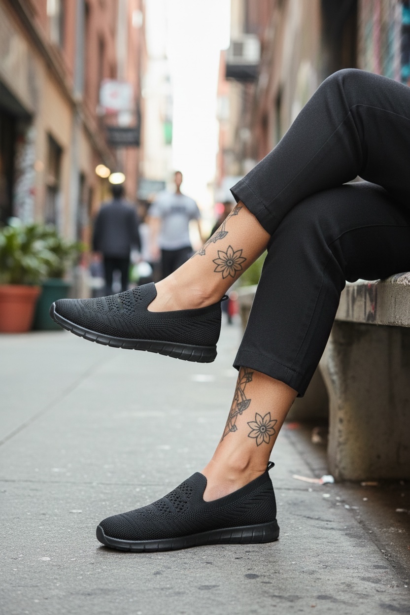 Espadrile dama casual negre CL15 T53-2