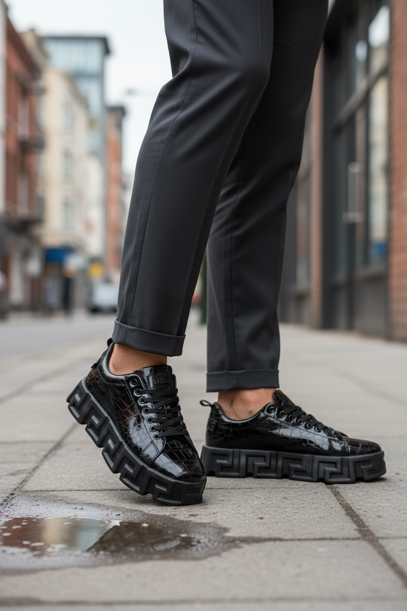 Adidasi barbati casual  VSC  negri 0825