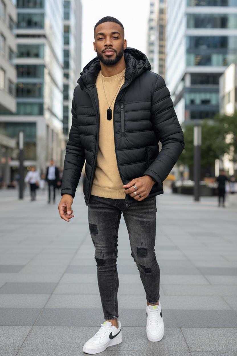 Geaca barbati  neagra 5208 116