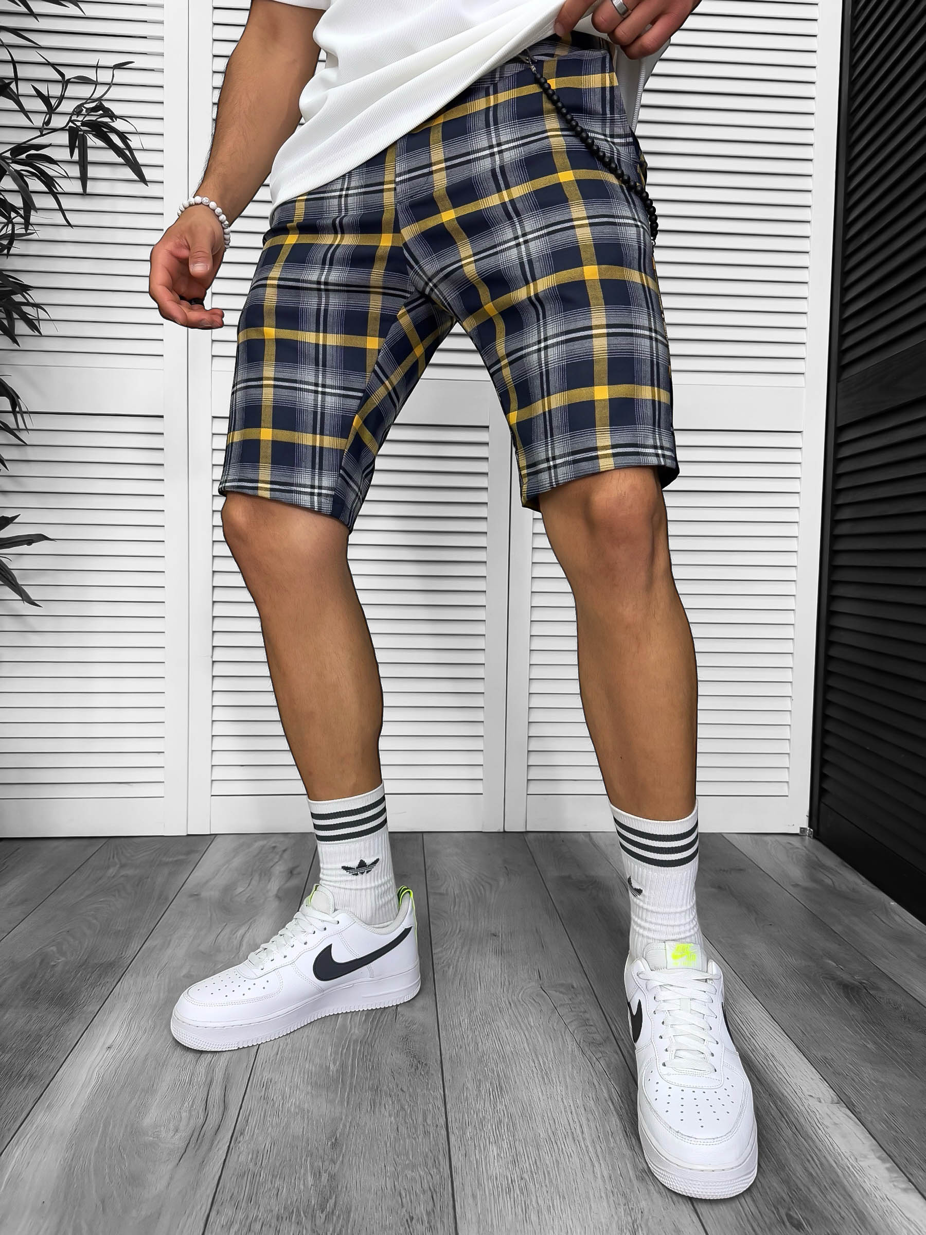 Pantaloni scurti casual carouri 13330