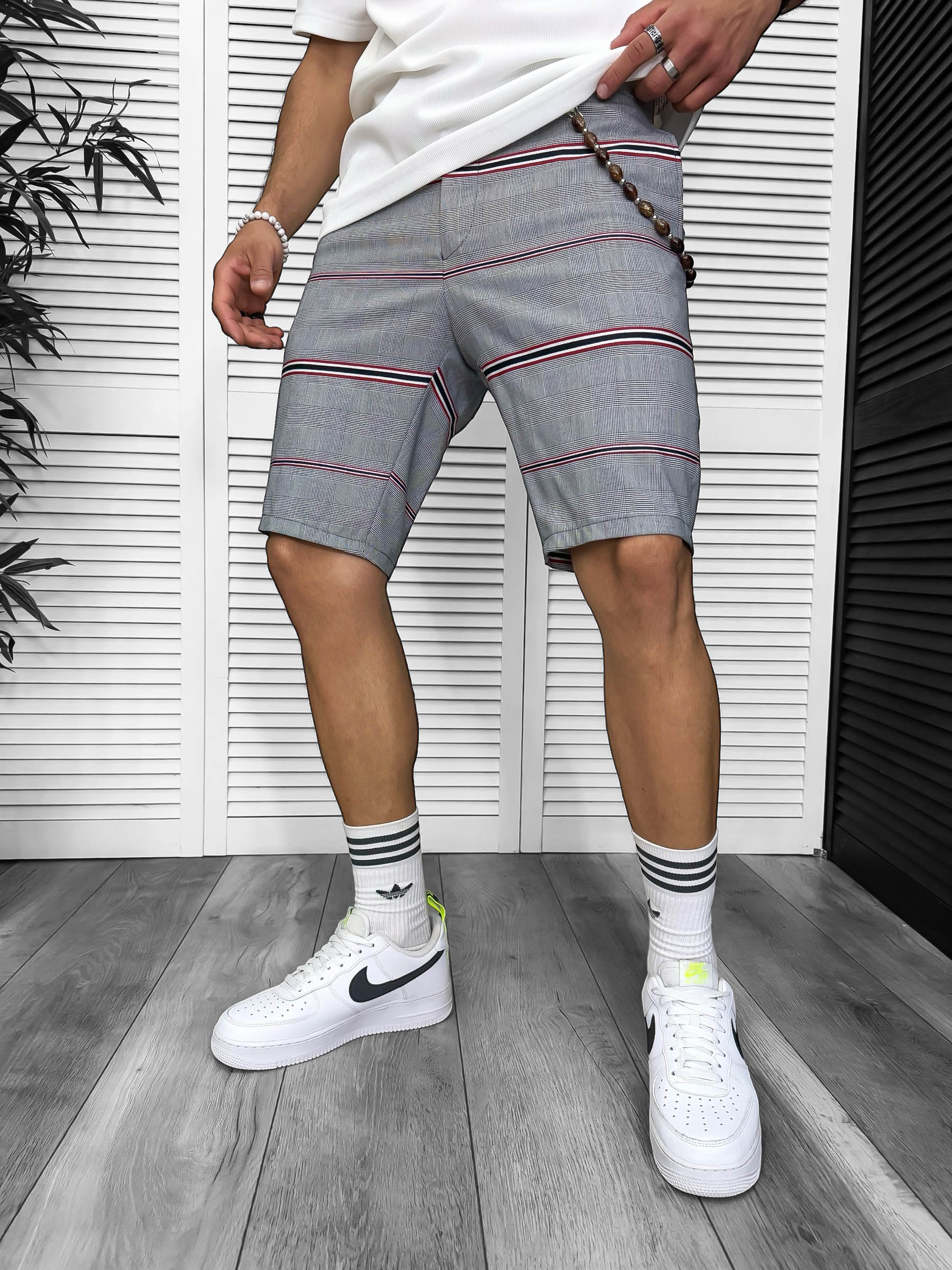Pantaloni scurti casual carouri 13332