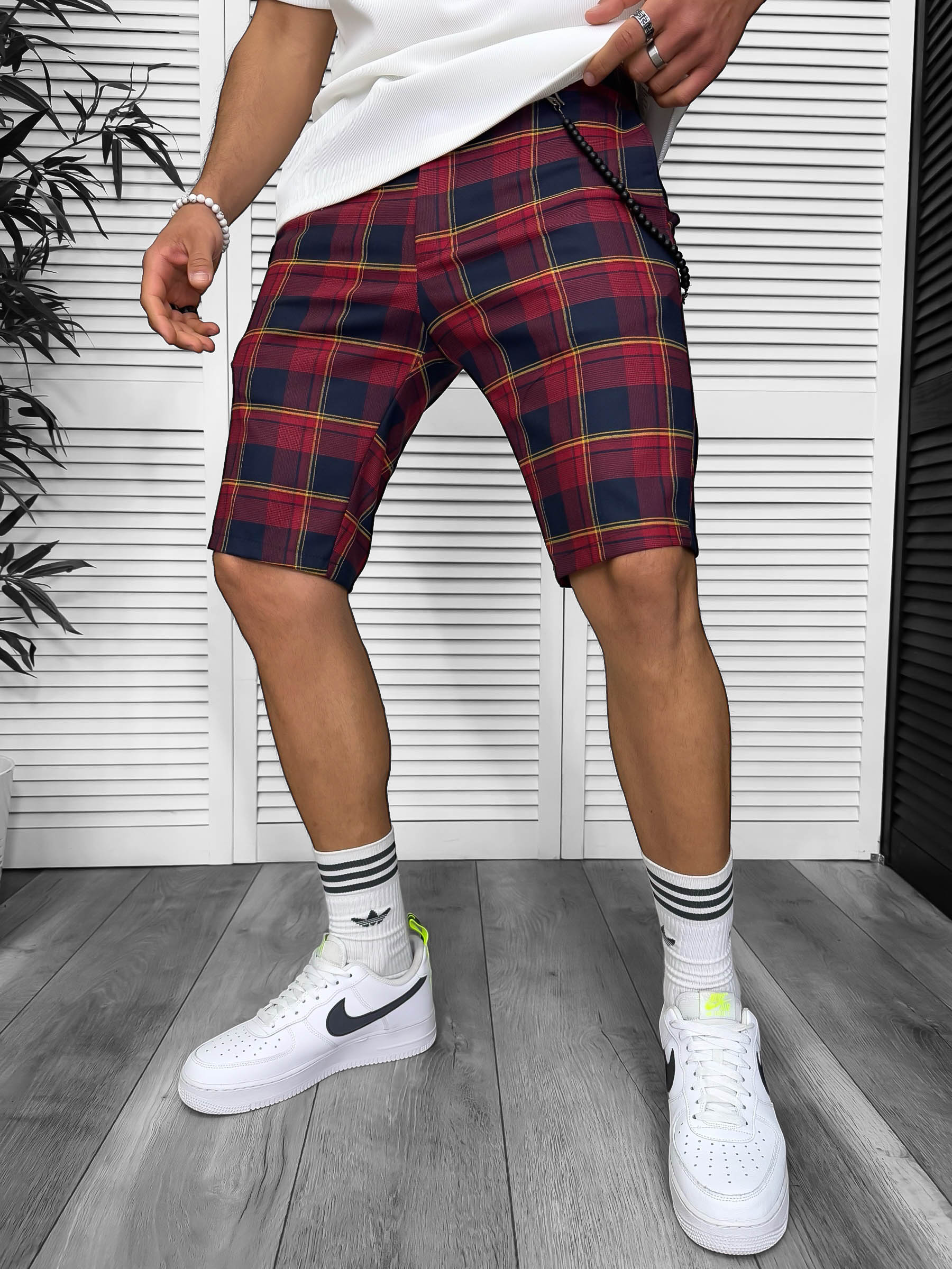 Pantaloni scurti casual carouri 13333