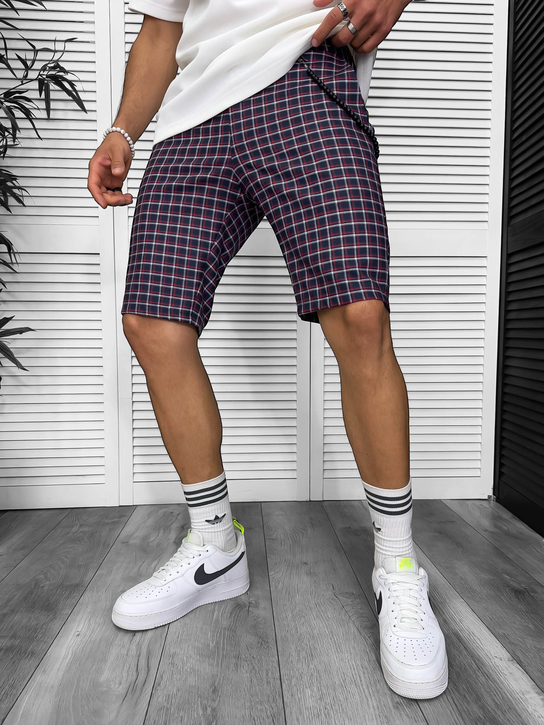 Pantaloni scurti casual carouri 13334