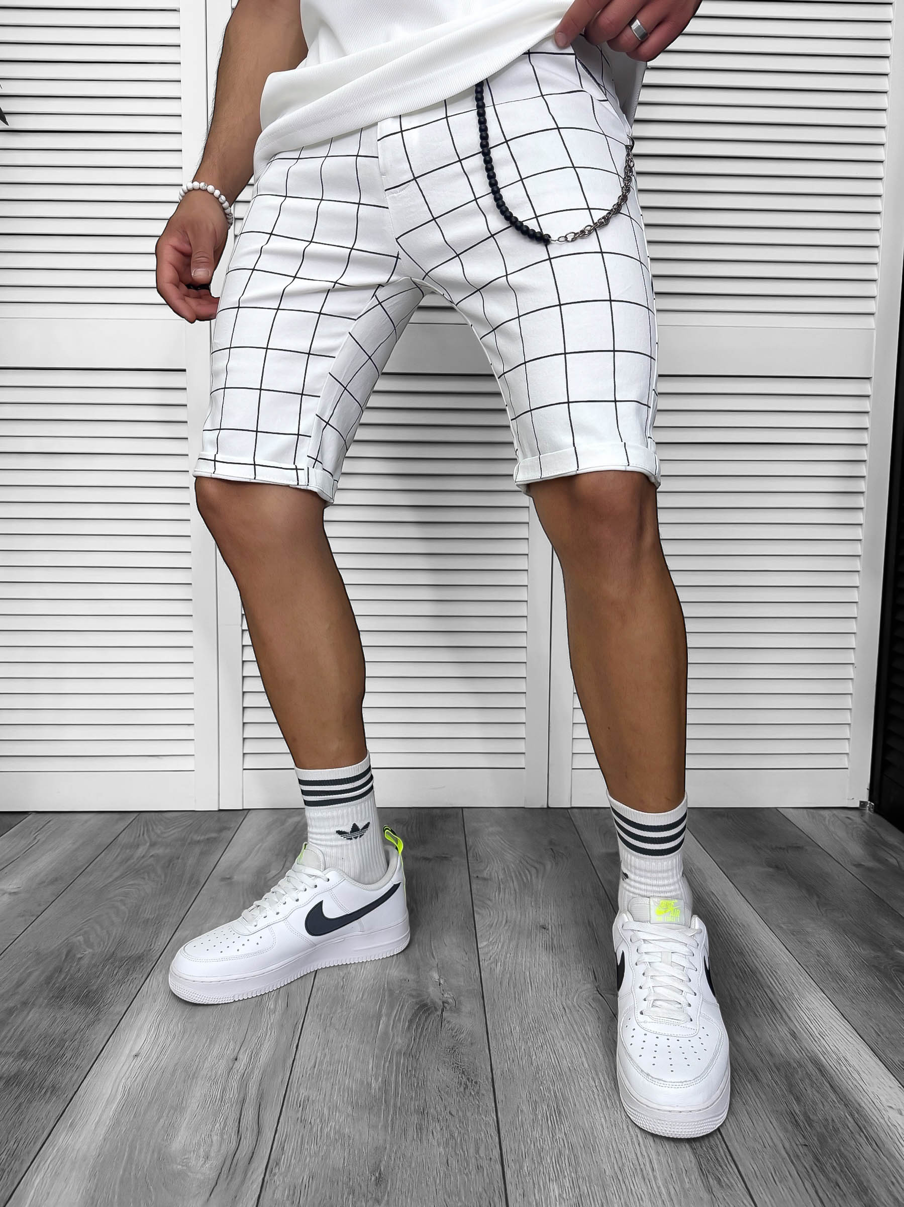 Pantaloni scurti casual   carouri  13184 N7-4.3