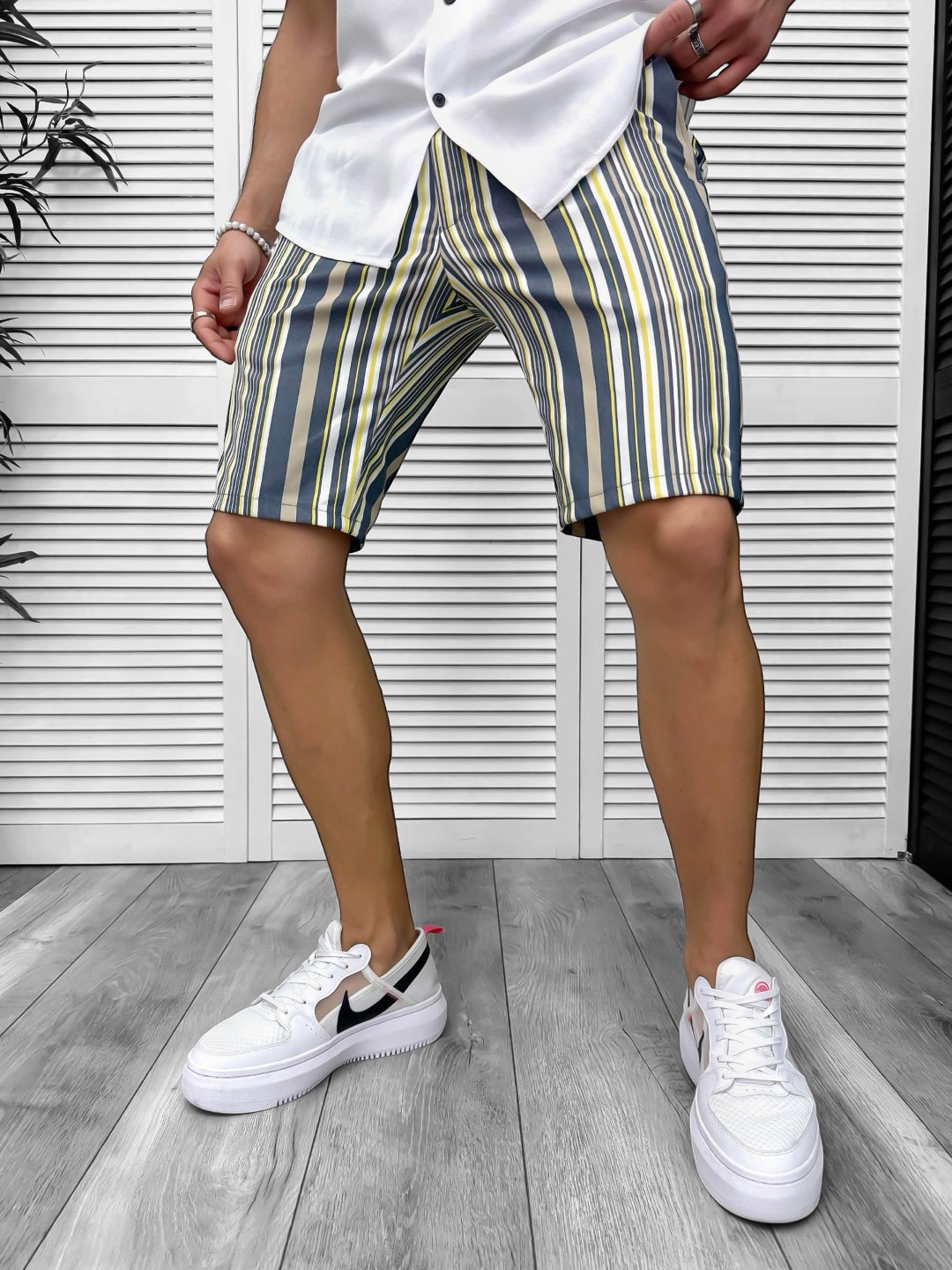 Pantaloni scurti casual  cu imprimeu  13124