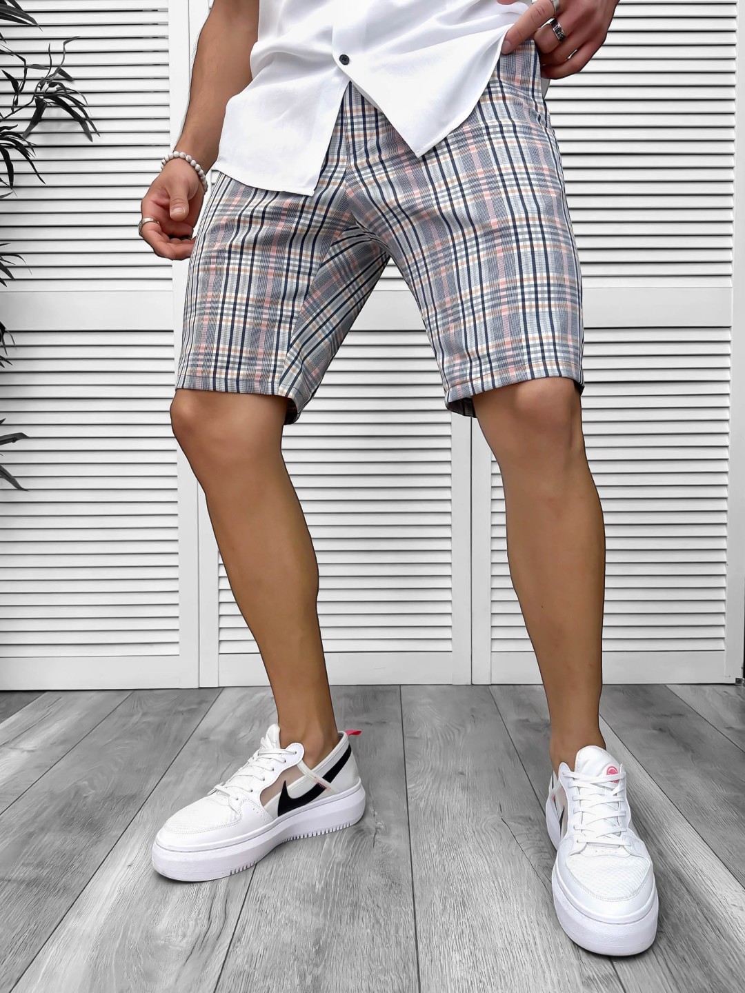 Pantaloni scurti casual  cu imprimeu  13125