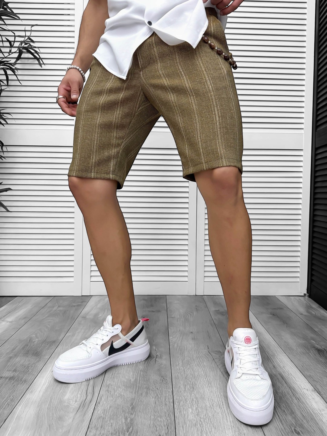 Pantaloni scurti casual  cu imprimeu  13128