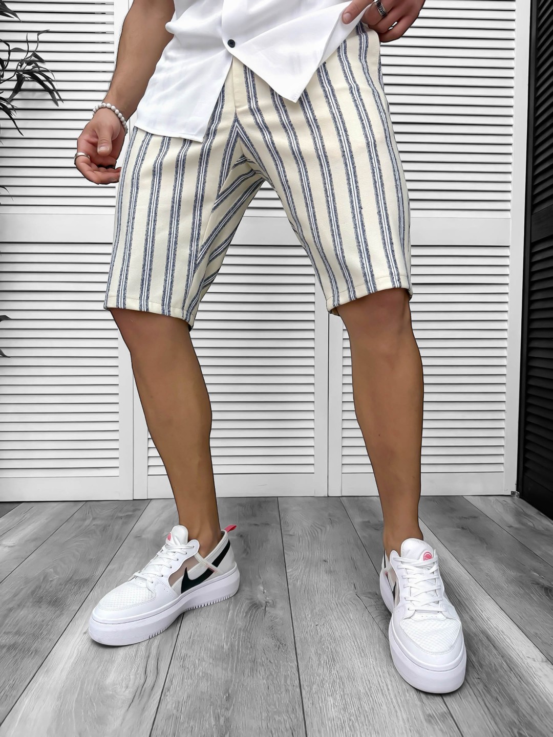 Pantaloni scurti casual  cu imprimeu  13129